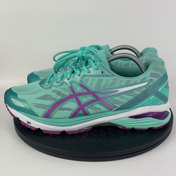 Asics GT-1000 5 Mint Green/Purple Running Shoes T6A9N Women's Size 10 D - Picture 8 of 12